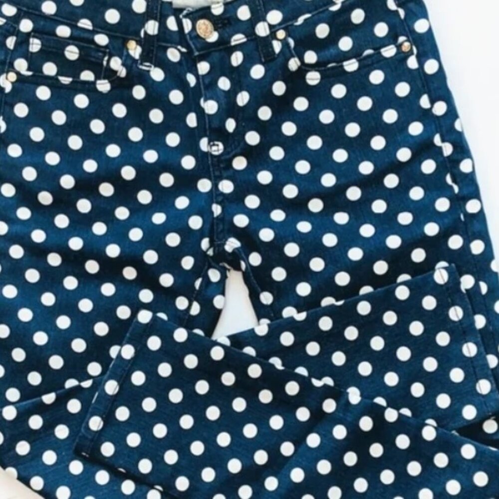 KATE SPADE Polka-Dot 'Broome Street' Jeans NWOT sz 30 - Picture 4 of 10